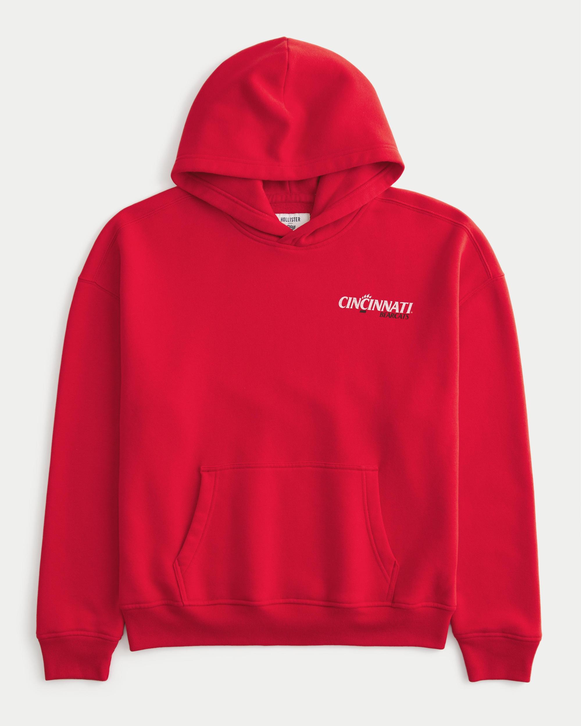 Boxy UConn Graphic Hoodie Product Image