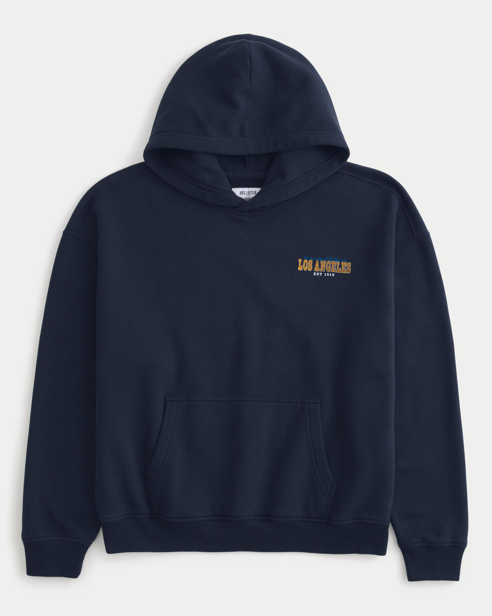 Boxy UConn Graphic Hoodie Product Image