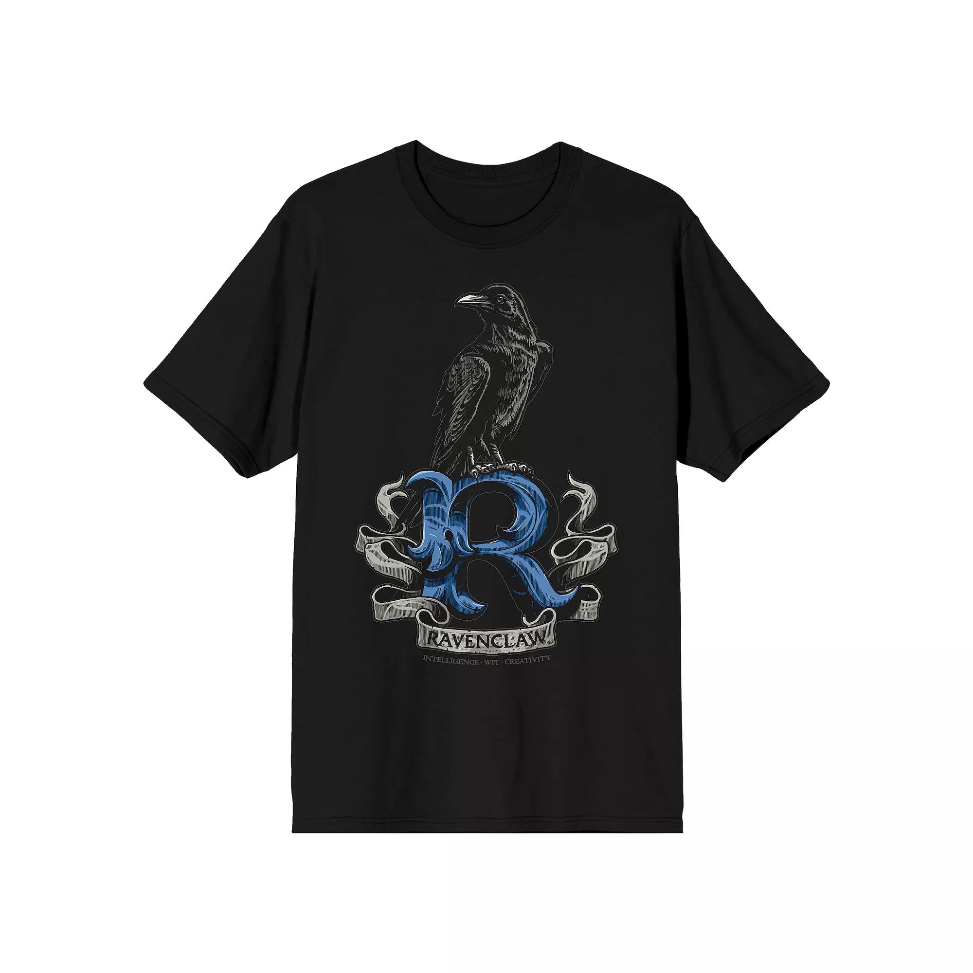 Men's Harry Potter Ravenclaw Raven Tee, Size: Large, Black Product Image