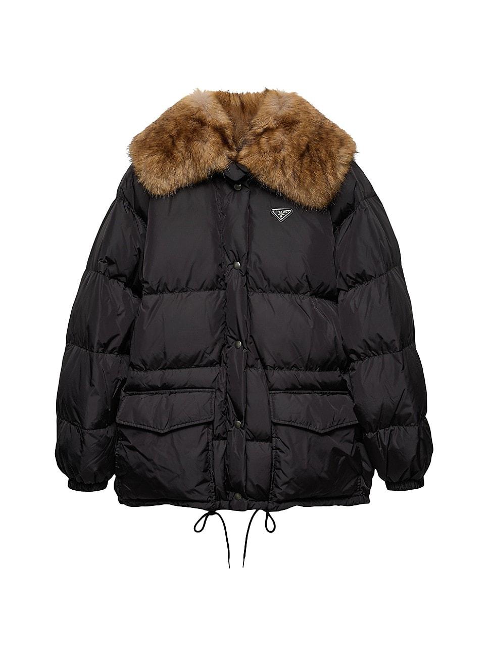 Womens Tech Canvas Down Jacket Product Image