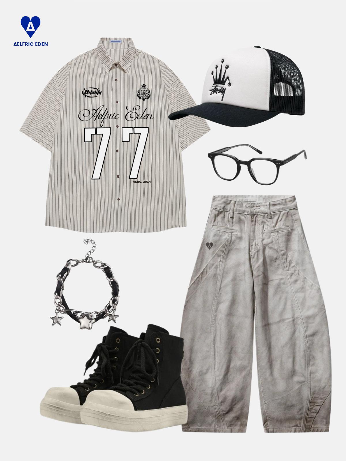 Aelfric Eden 77 Stripe Short Sleeve Shirt Product Image