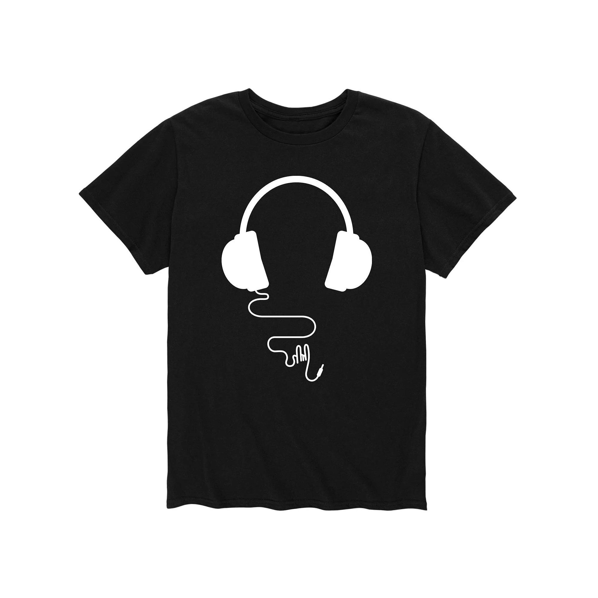 Men's Over Ear Headphones Tee,  Product Image