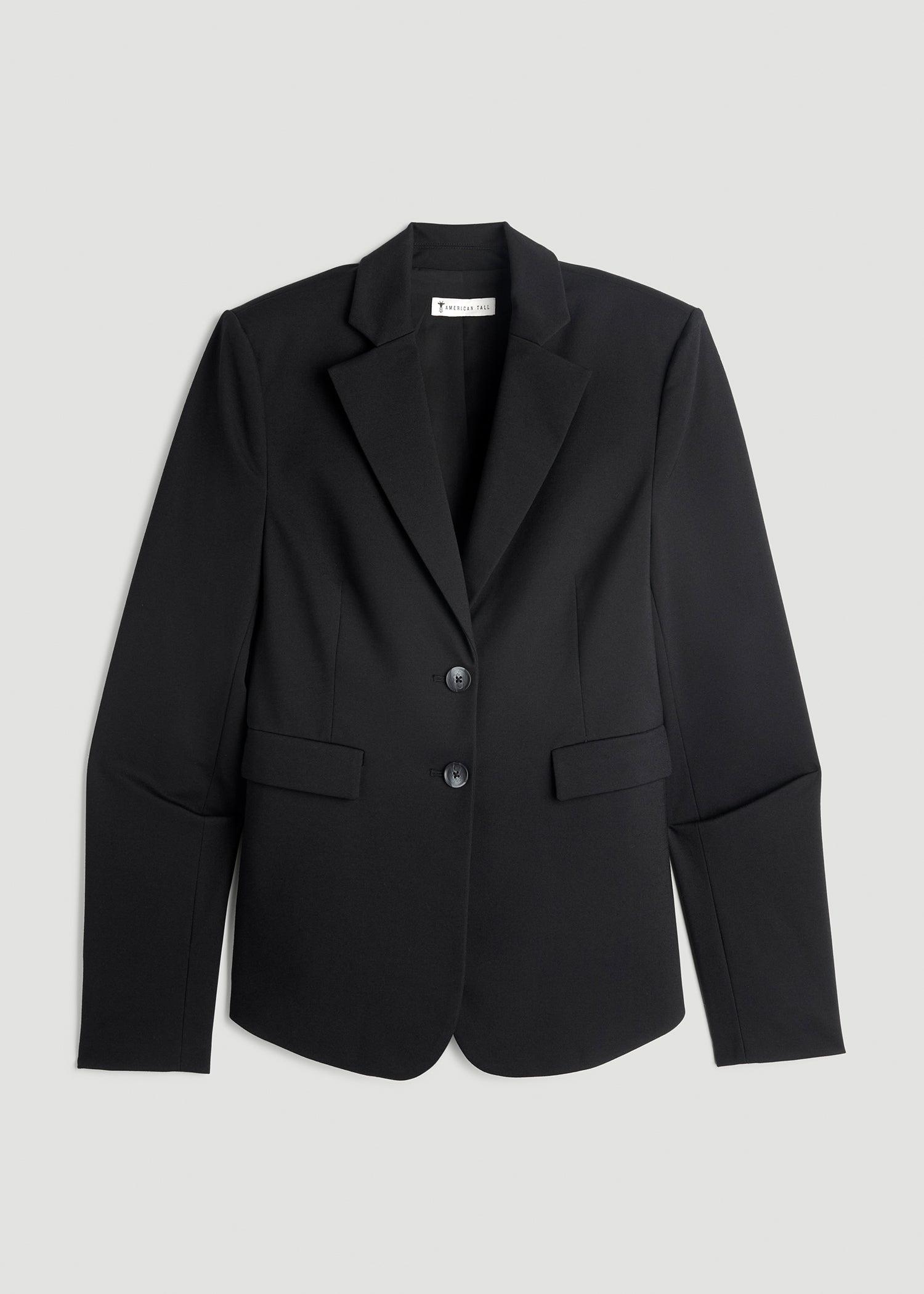 SLIM-FIT Two Button Blazer for Tall Women in Black Female Product Image
