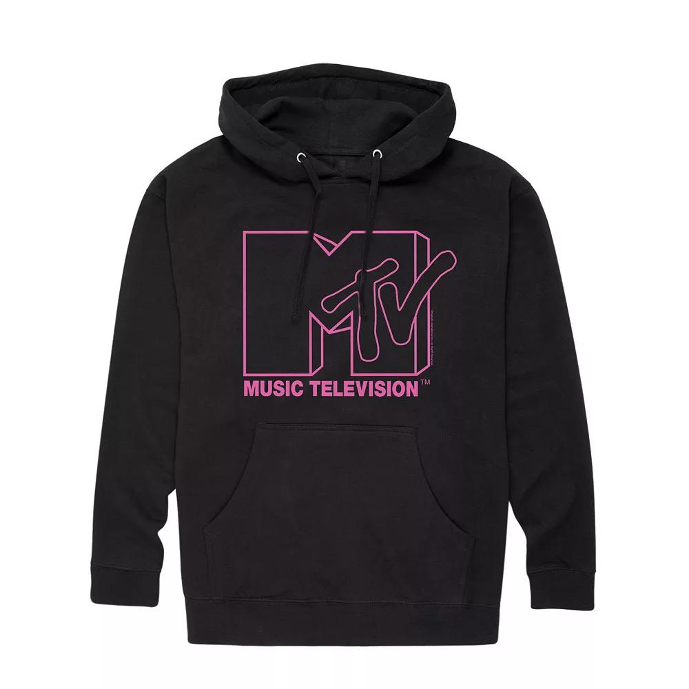 Men's MTV Classic Logo Pink Hoodie,  Product Image