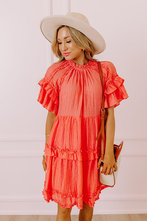 Sunny Stroll Ruffle Mini Dress Product Image