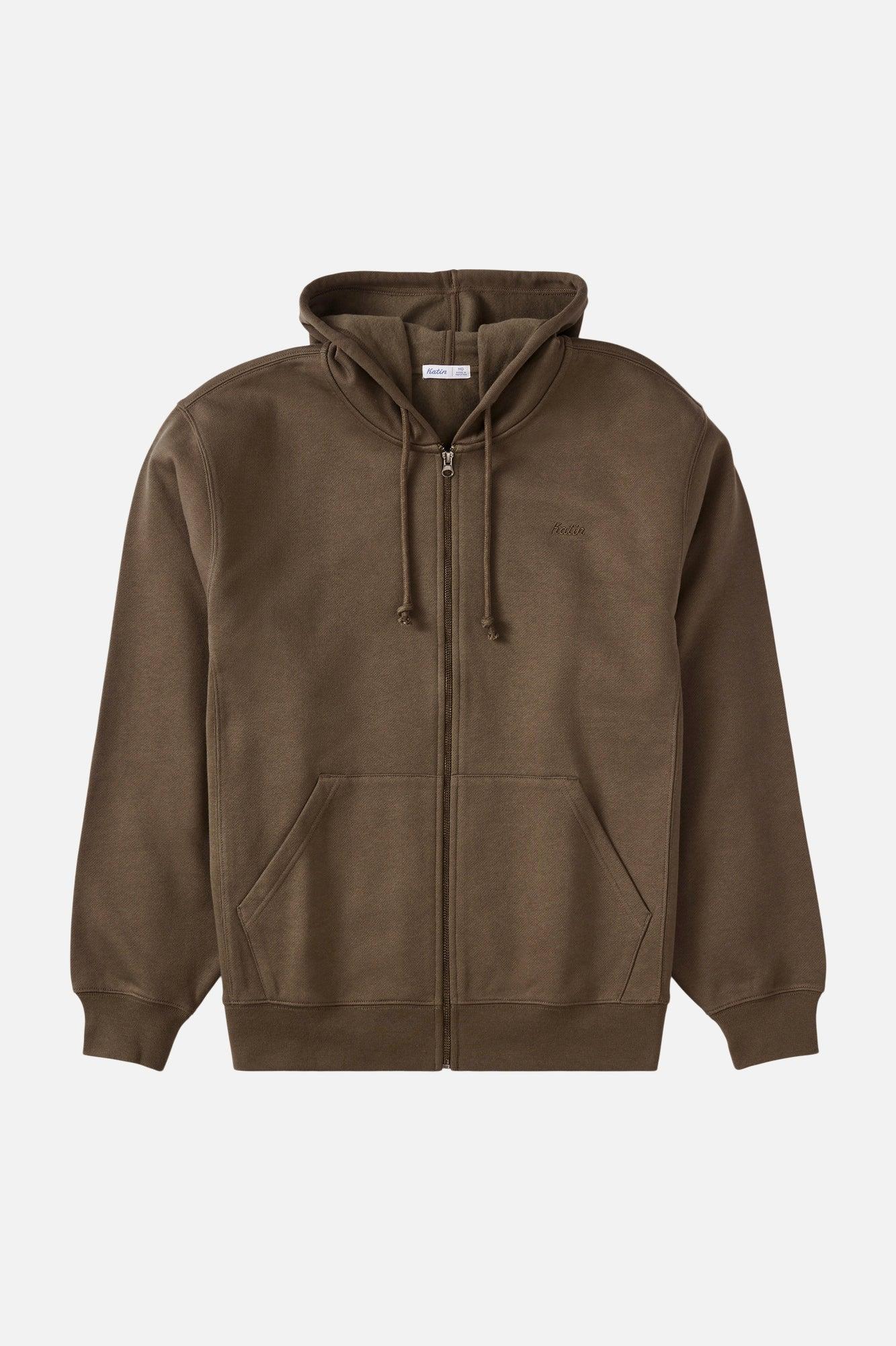 EMBROIDERED FULL ZIP HOODIE Product Image