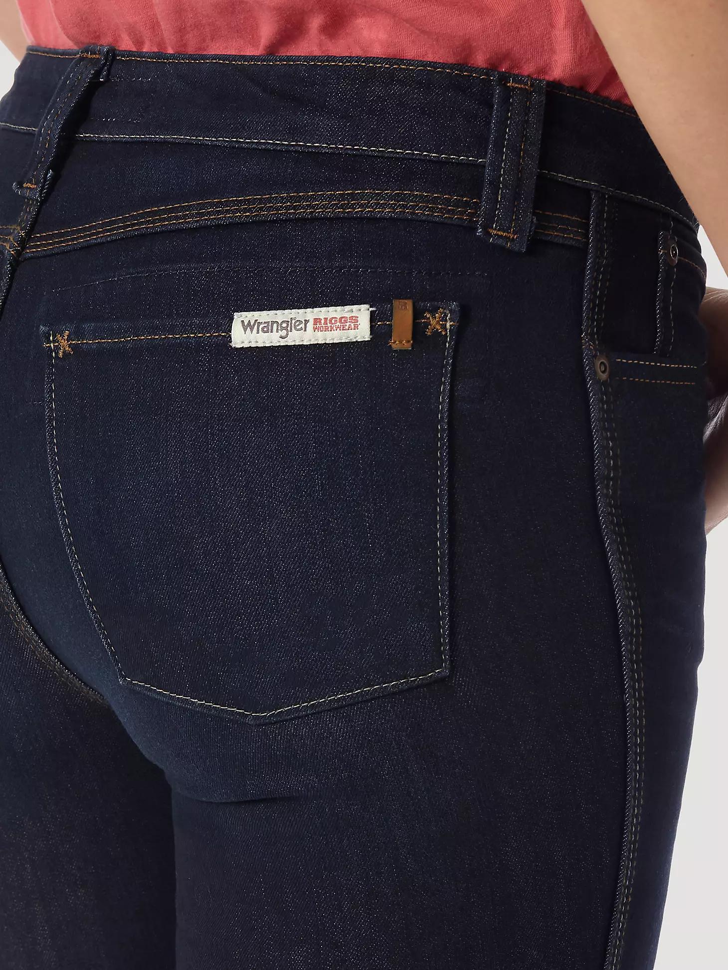 Women's Wrangler® RIGGS Workwear® Bootcut Work Jean in Dark Rinse Product Image