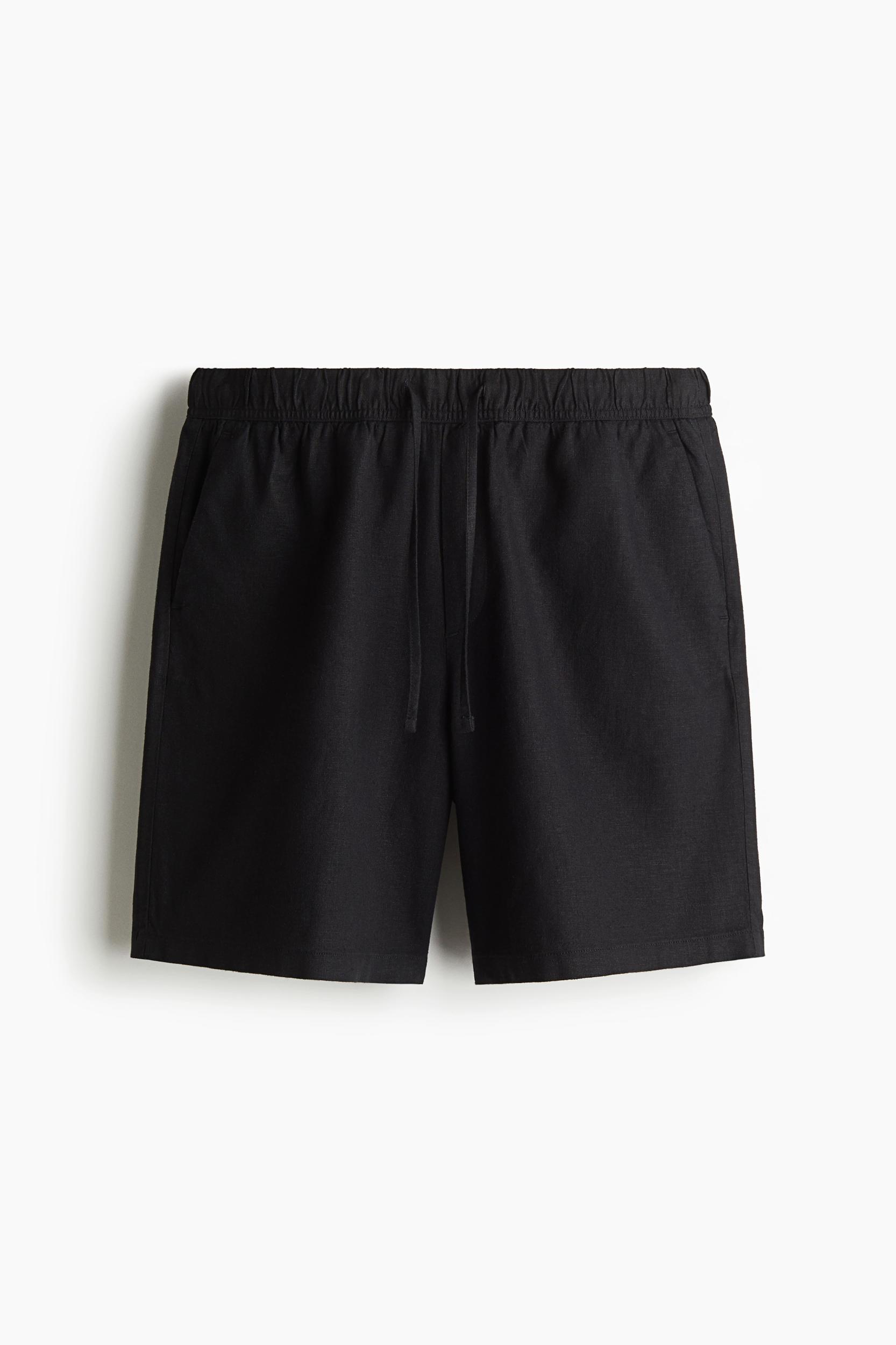 Relaxed-Fit Linen-Blend Shorts Product Image