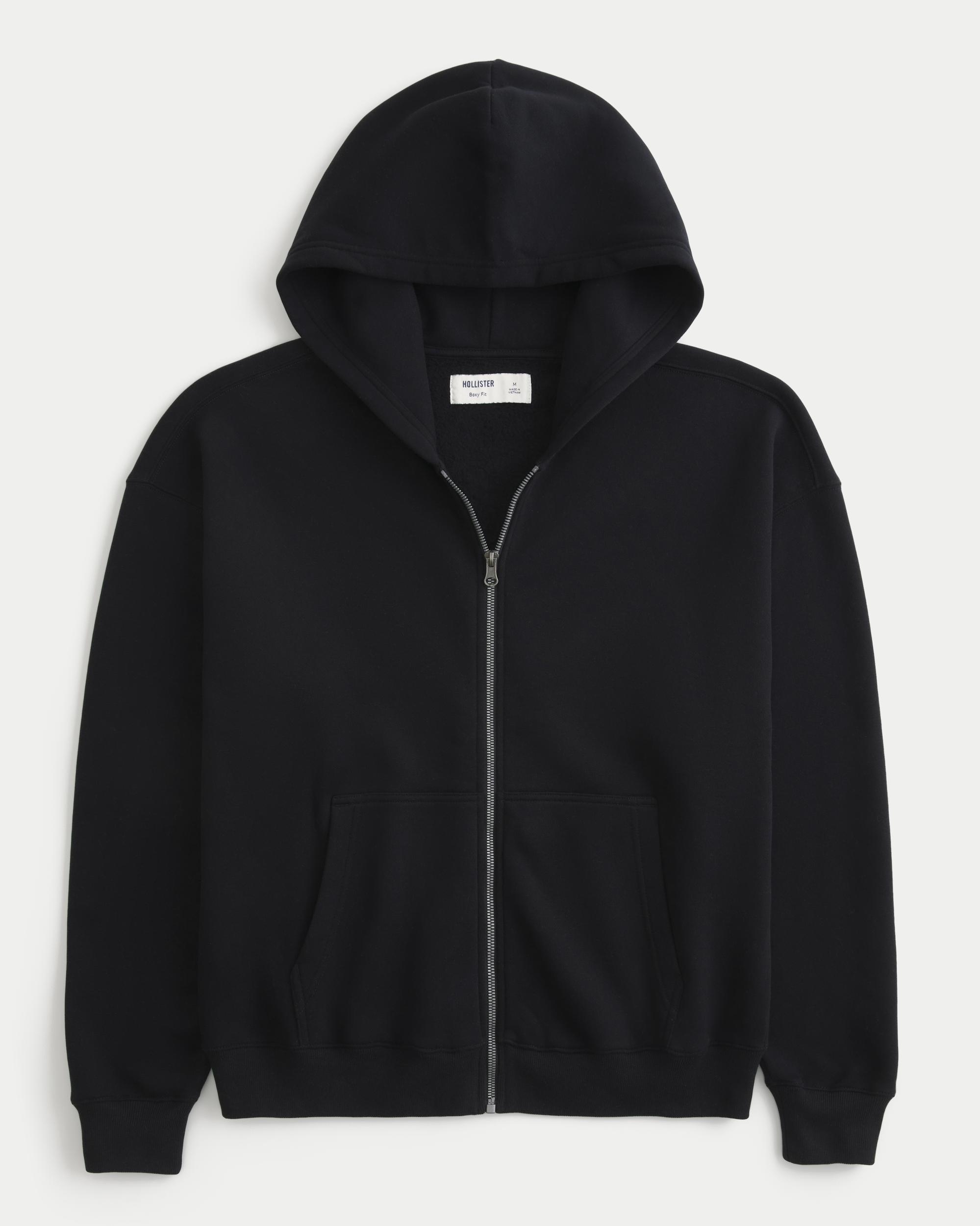 Boxy Zip-Up Hoodie Product Image