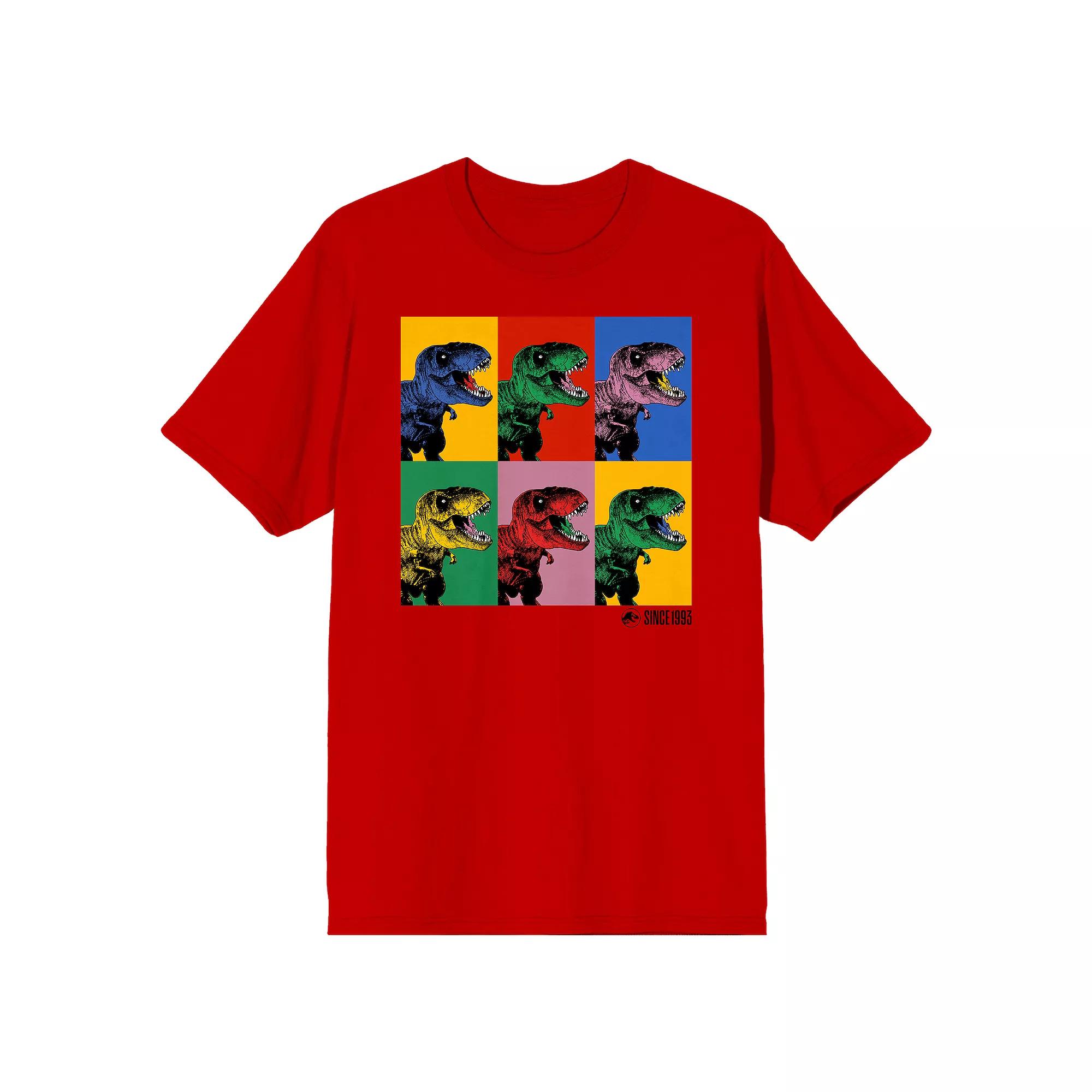 Men's Jurassic Park Dinosaur Graphic Tee, Size: XL, Red Product Image