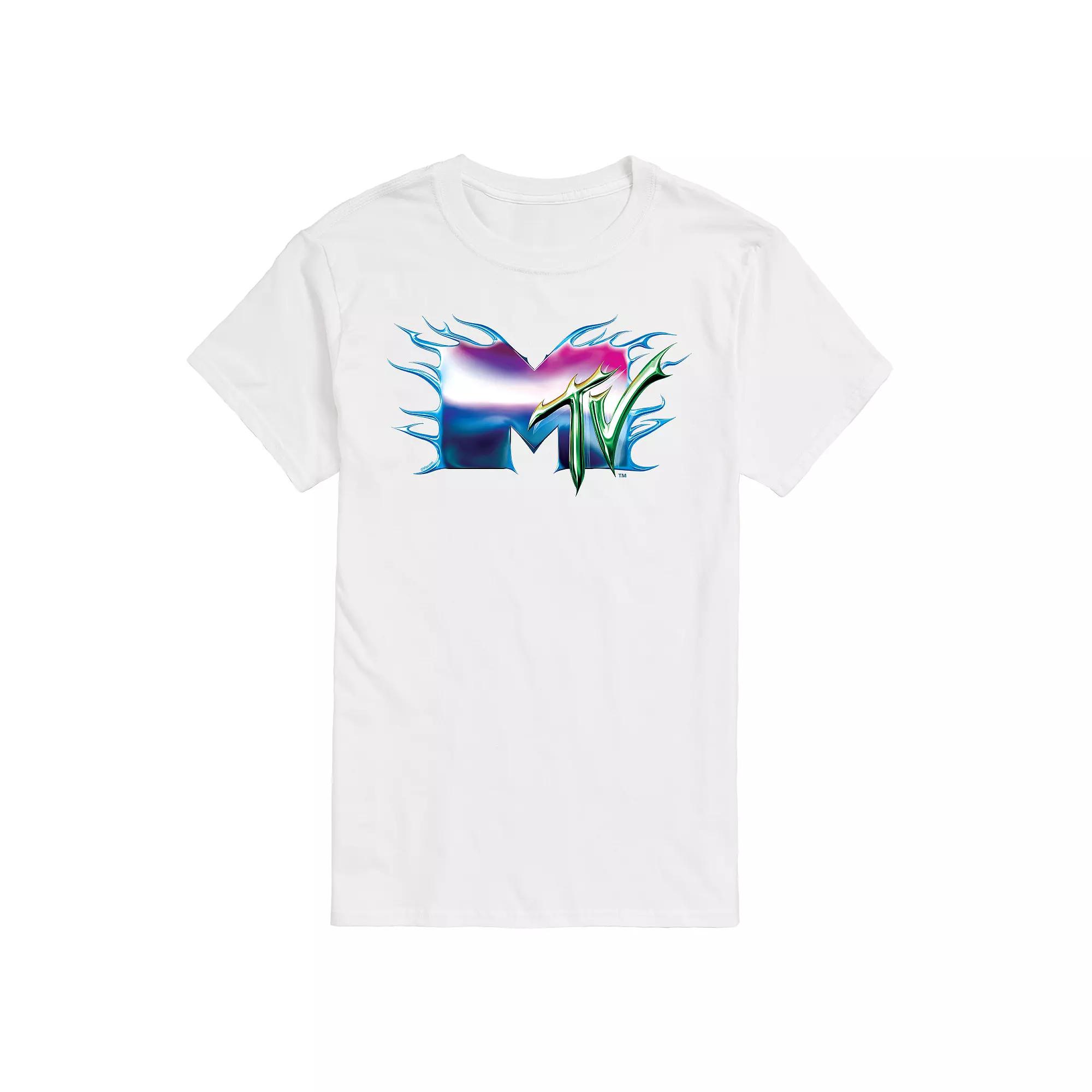 Men's MTV Liquid Metal Logo Graphic Tee,  Product Image