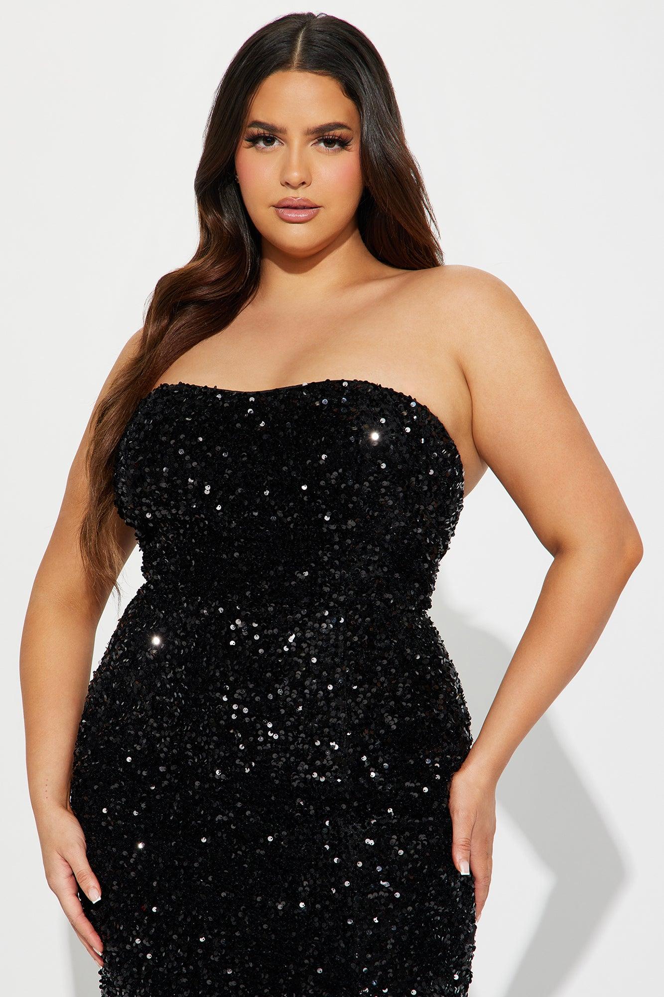 Dahlia Sequin Gown - Black Product Image