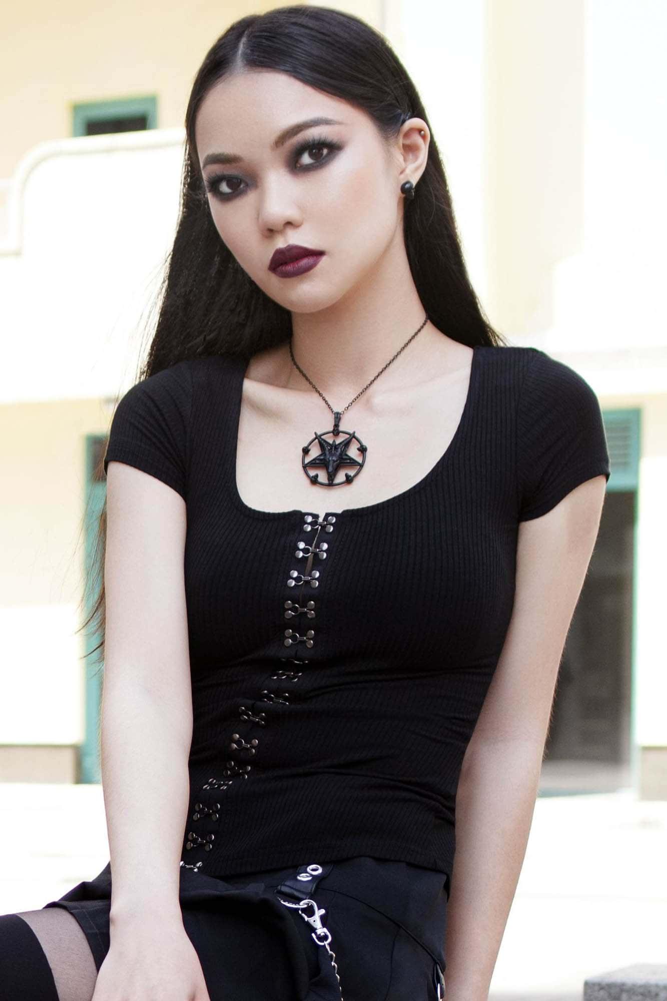 Eye C U Cap-Sleeve Top Female Product Image