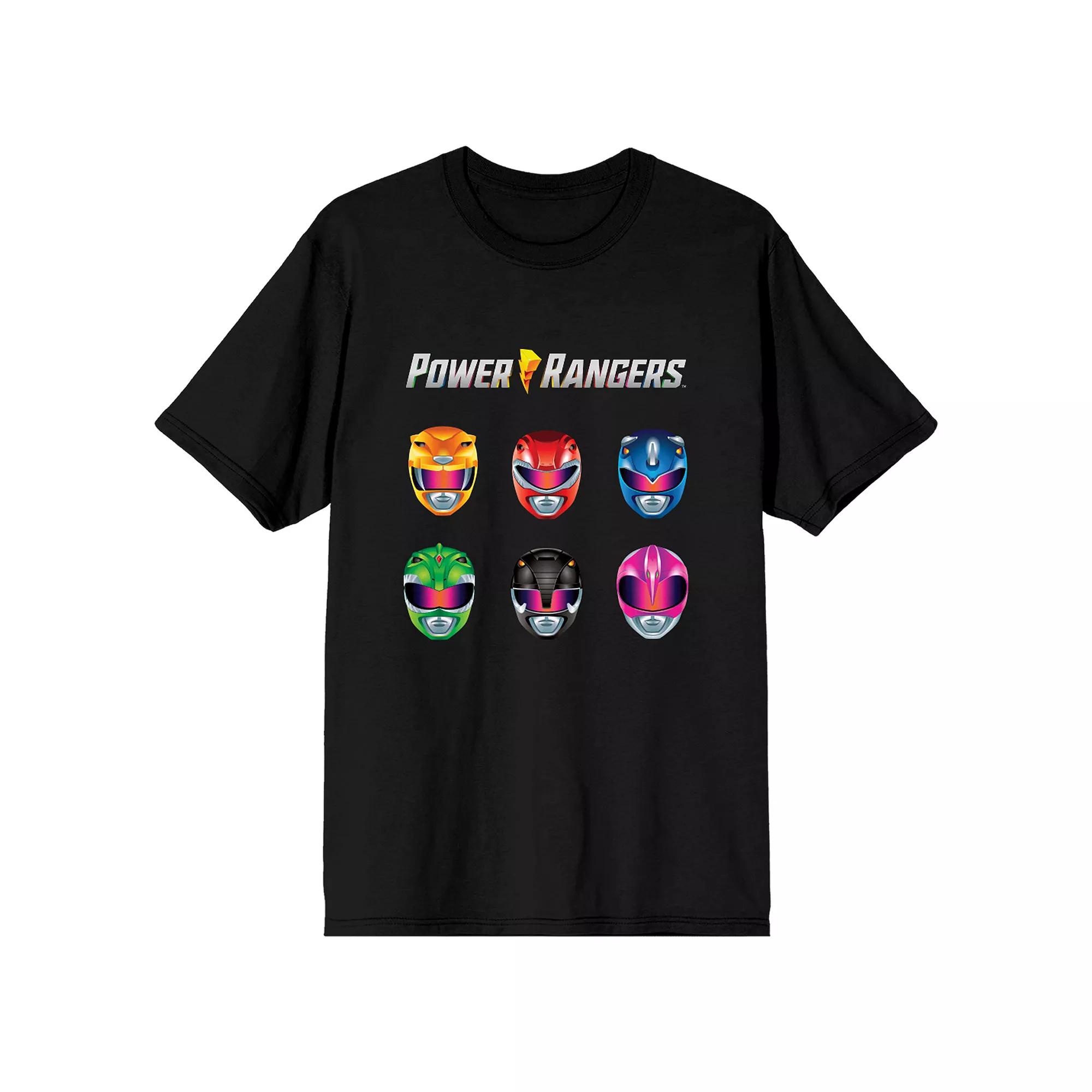 Men's Power Rangers Helmet Lineup Graphic Tee,  Product Image