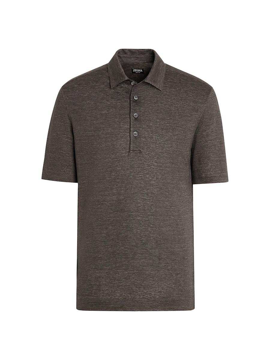 Mens Oasi Lino Polo Shirt Product Image
