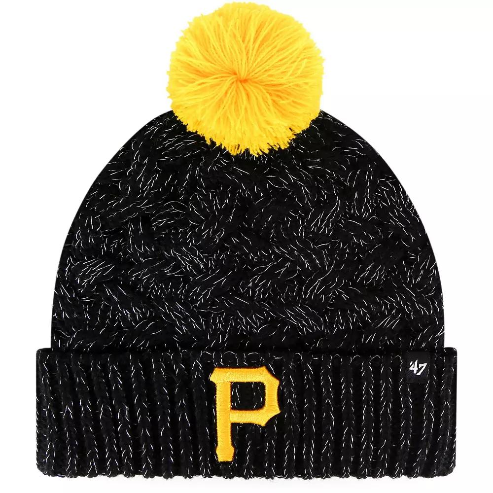 Womens 47 Pittsburgh Pirates Knit Cuffed Hat with Pom Product Image