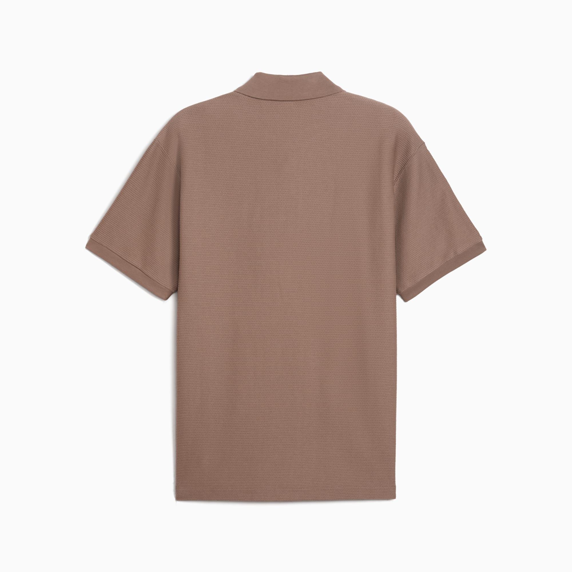 PREMIUM ESSENTIALS Men's Relaxed Jacquard Polo Product Image