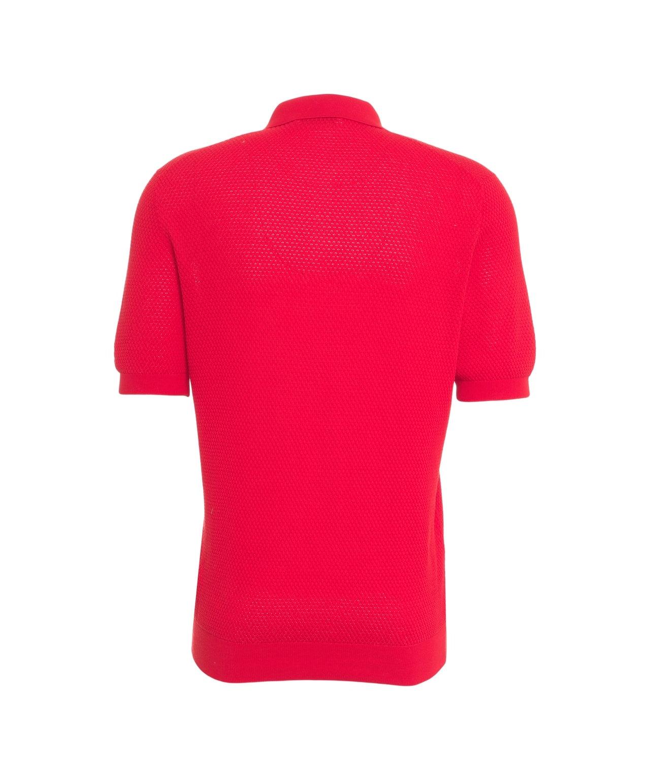 Knit polo shirt Product Image