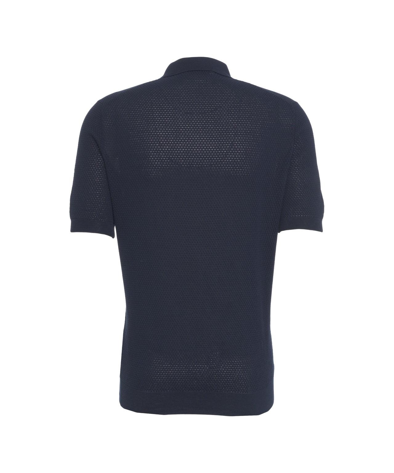 Knit polo shirt Product Image