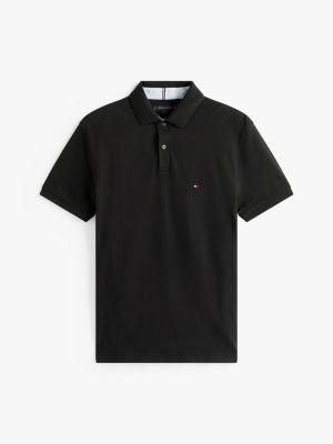 Slim Fit Stripe-Cuff Stretch Pique Polo Product Image