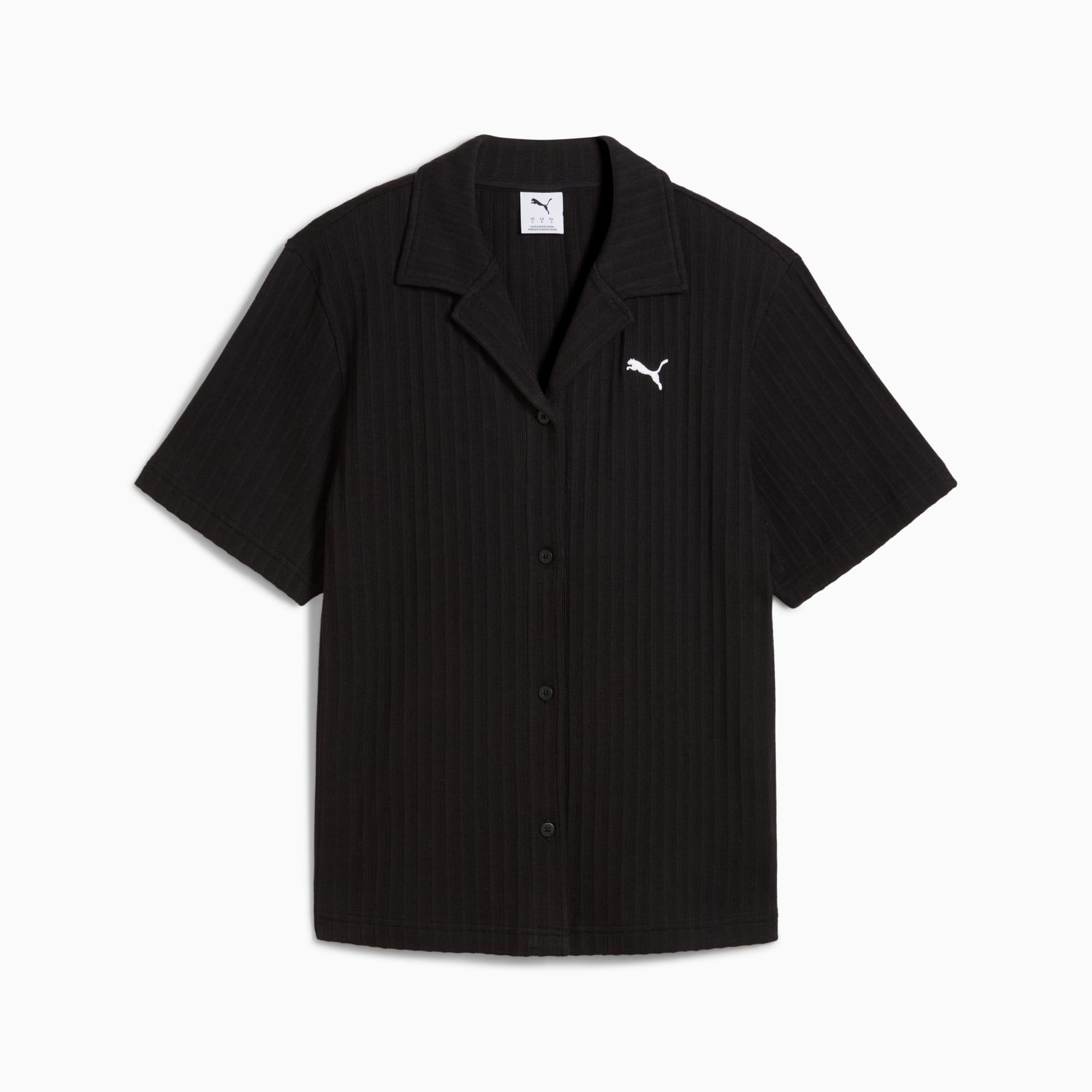 PUMA WARDROBE ESSENTIALS Women's Pointelle Shirt Product Image