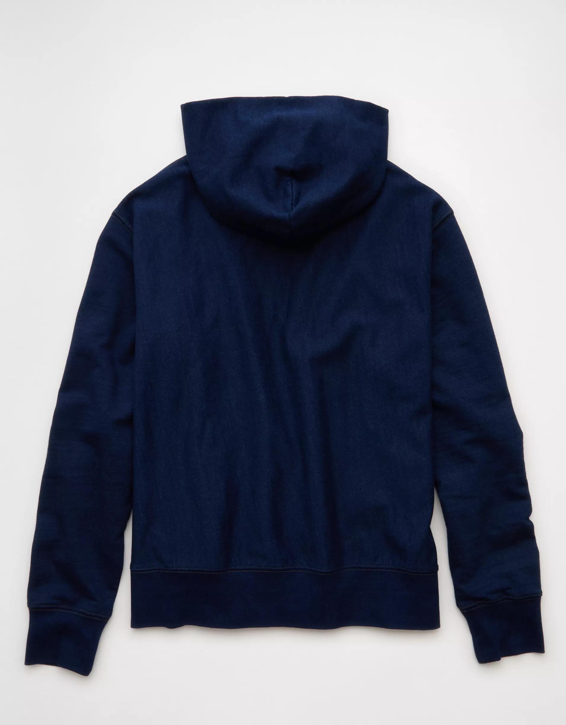 AE Heavyweight Terry Indigo Hoodie Product Image