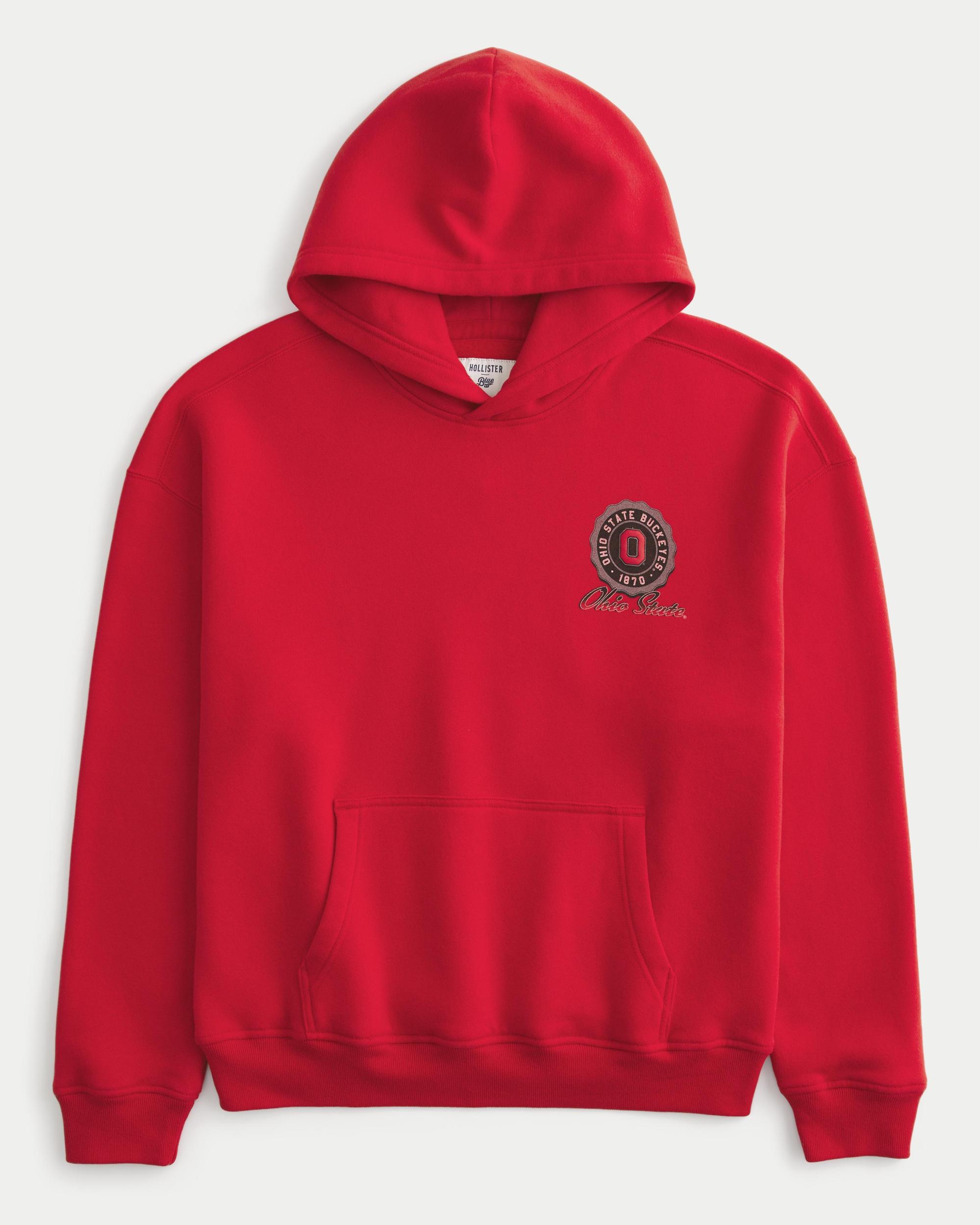 Boxy UConn Graphic Hoodie Product Image