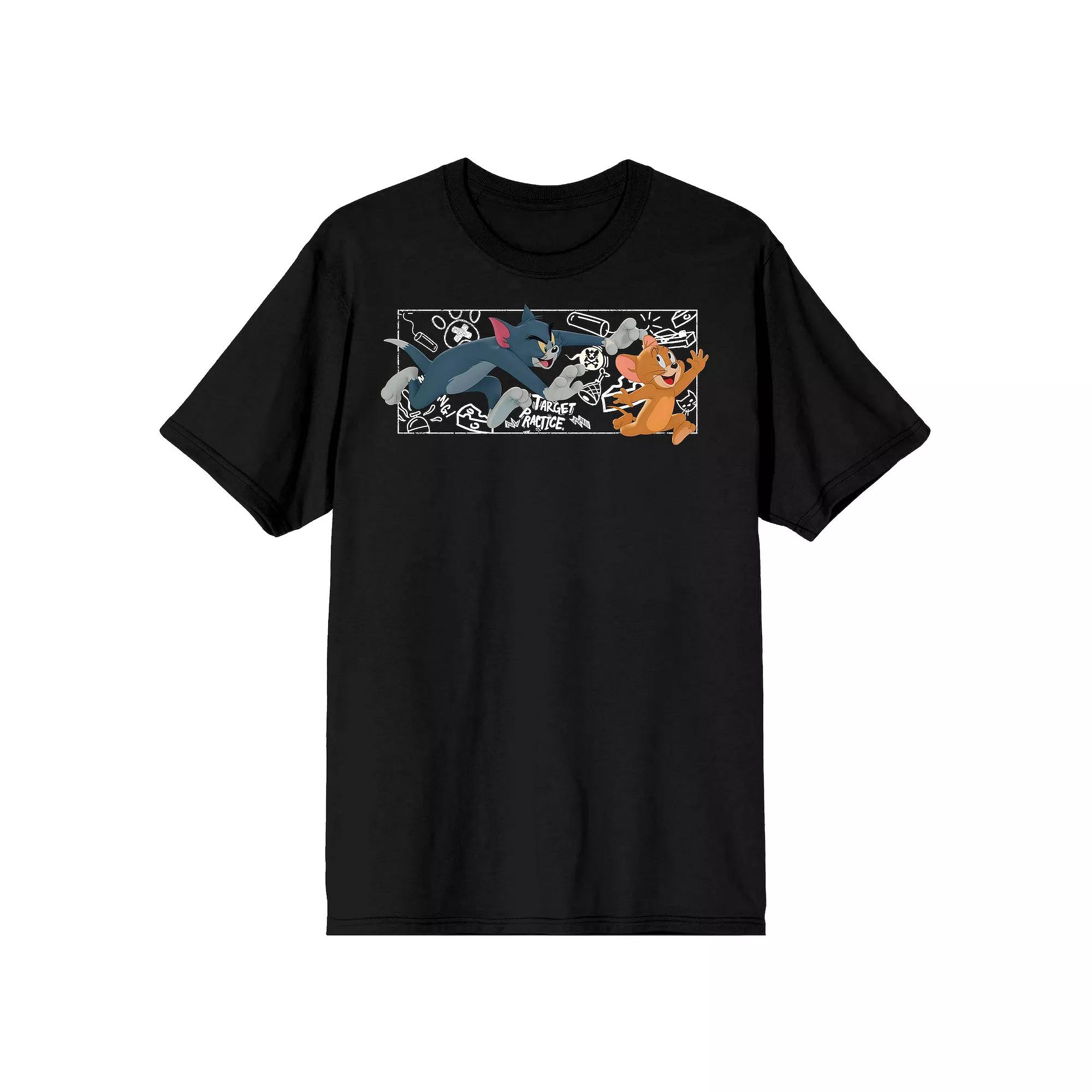 Men's Tom & Jerry Chalk Art Tee,  Product Image