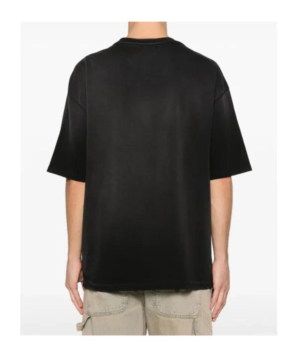 AMIRI Graphic Print Oversized Crewneck T-shirt Shirt In Black Product Image
