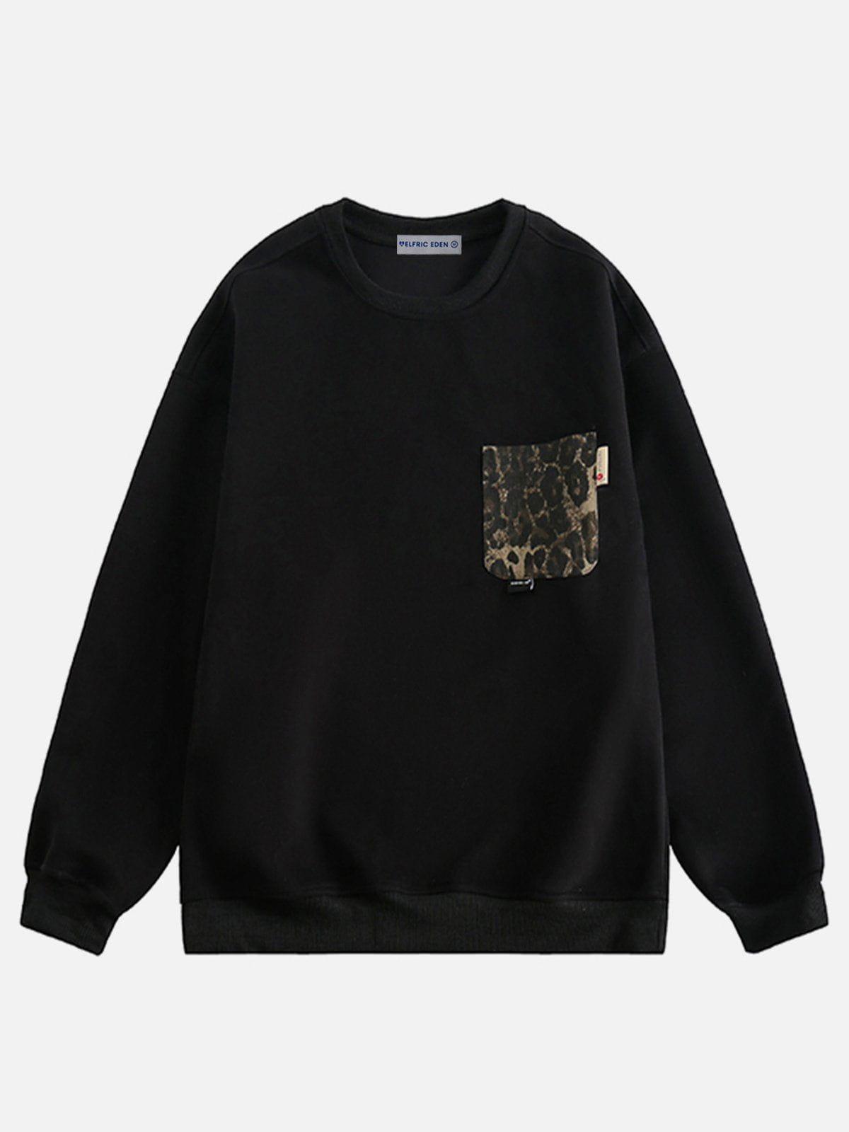 Aelfric Eden Leopard Graphic Pocket Sweatshirt Product Image