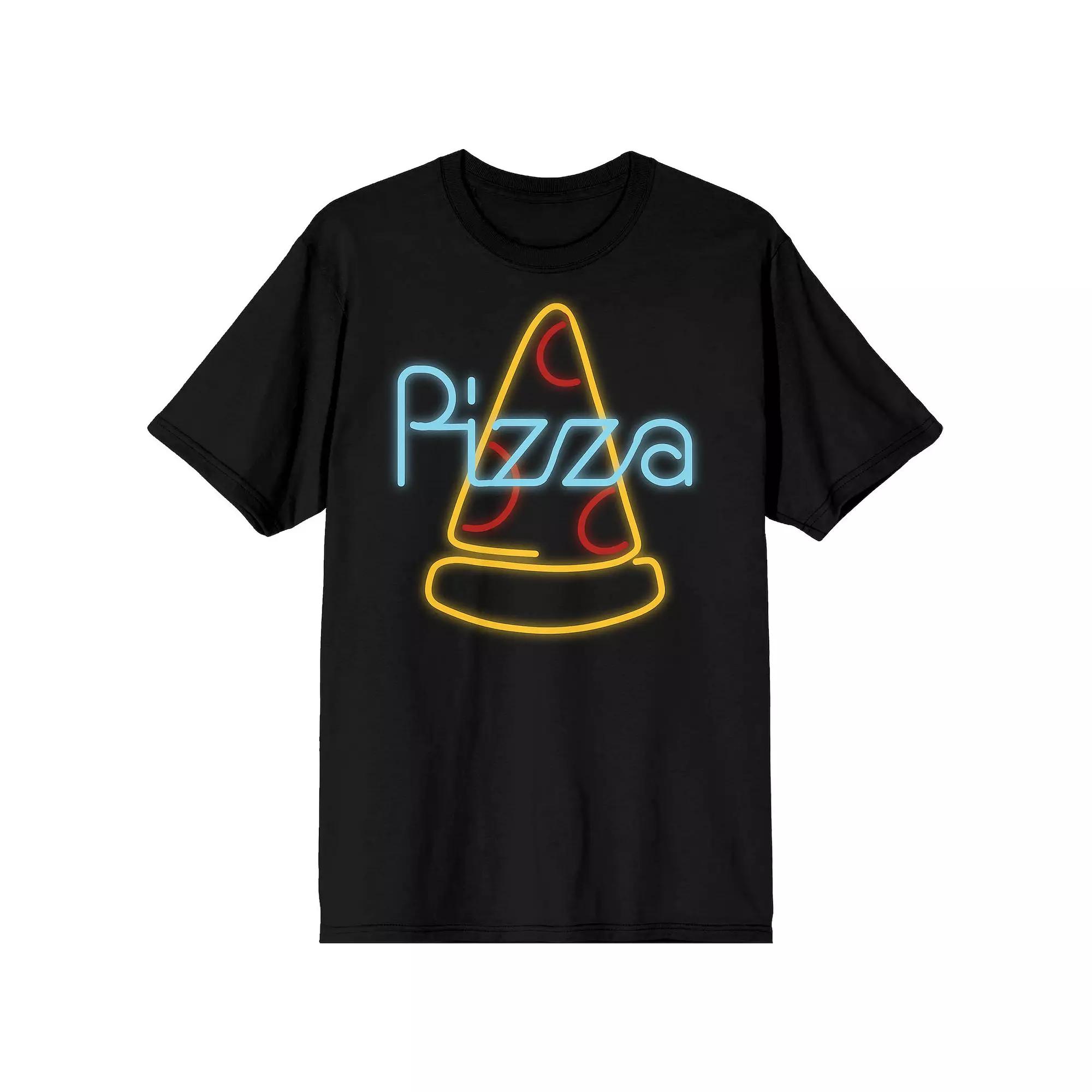 Men's My Pizza Day Neon Tee,  Product Image