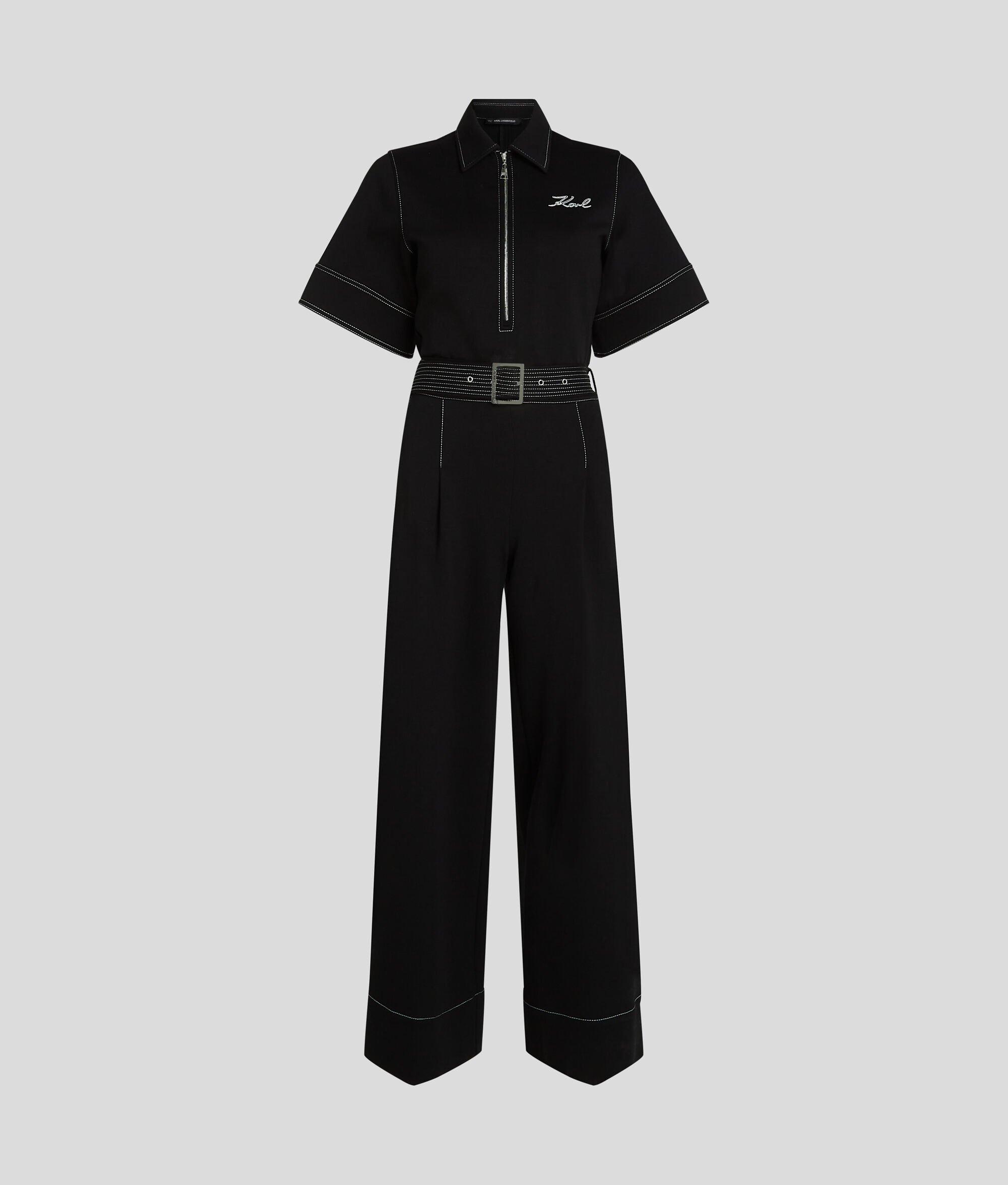 CONTRAST STITCH JUMPSUIT Product Image
