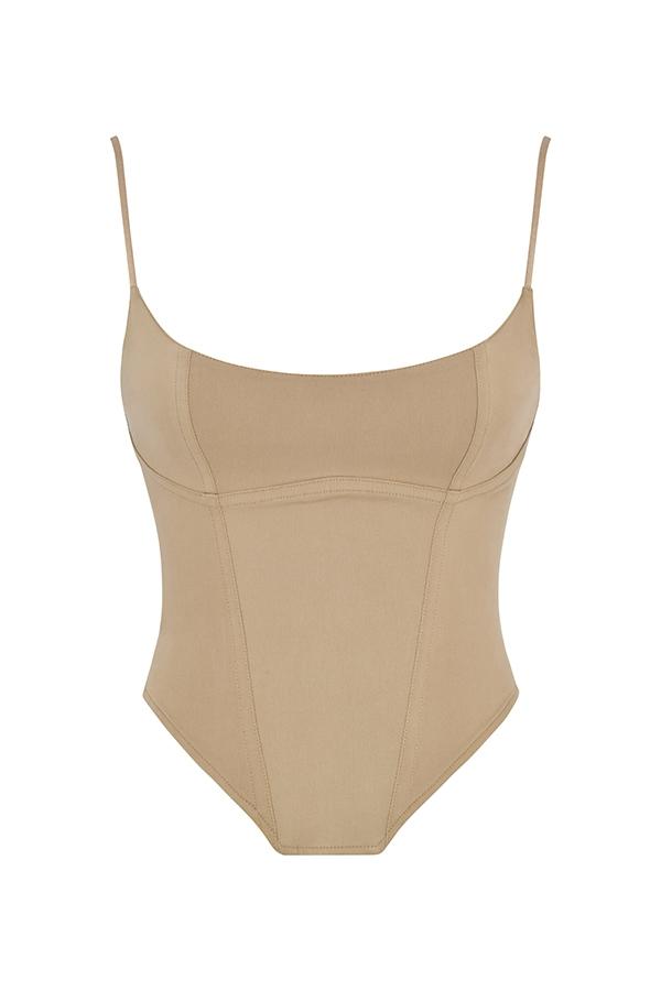 Flavia  beige sculpting corset Product Image