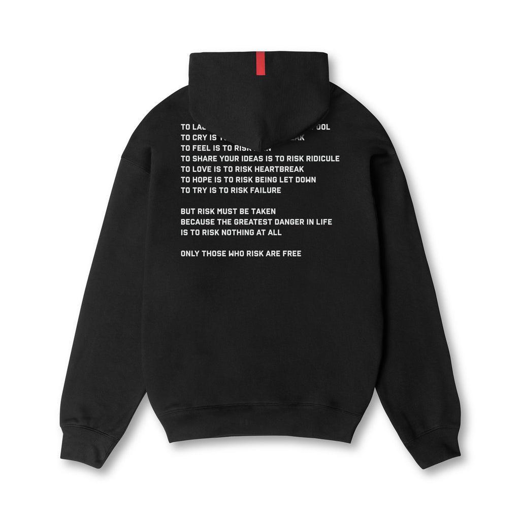 0874. Tech-Terry™ Zip Pocket Hoodie - Black "ASRV 8" Product Image