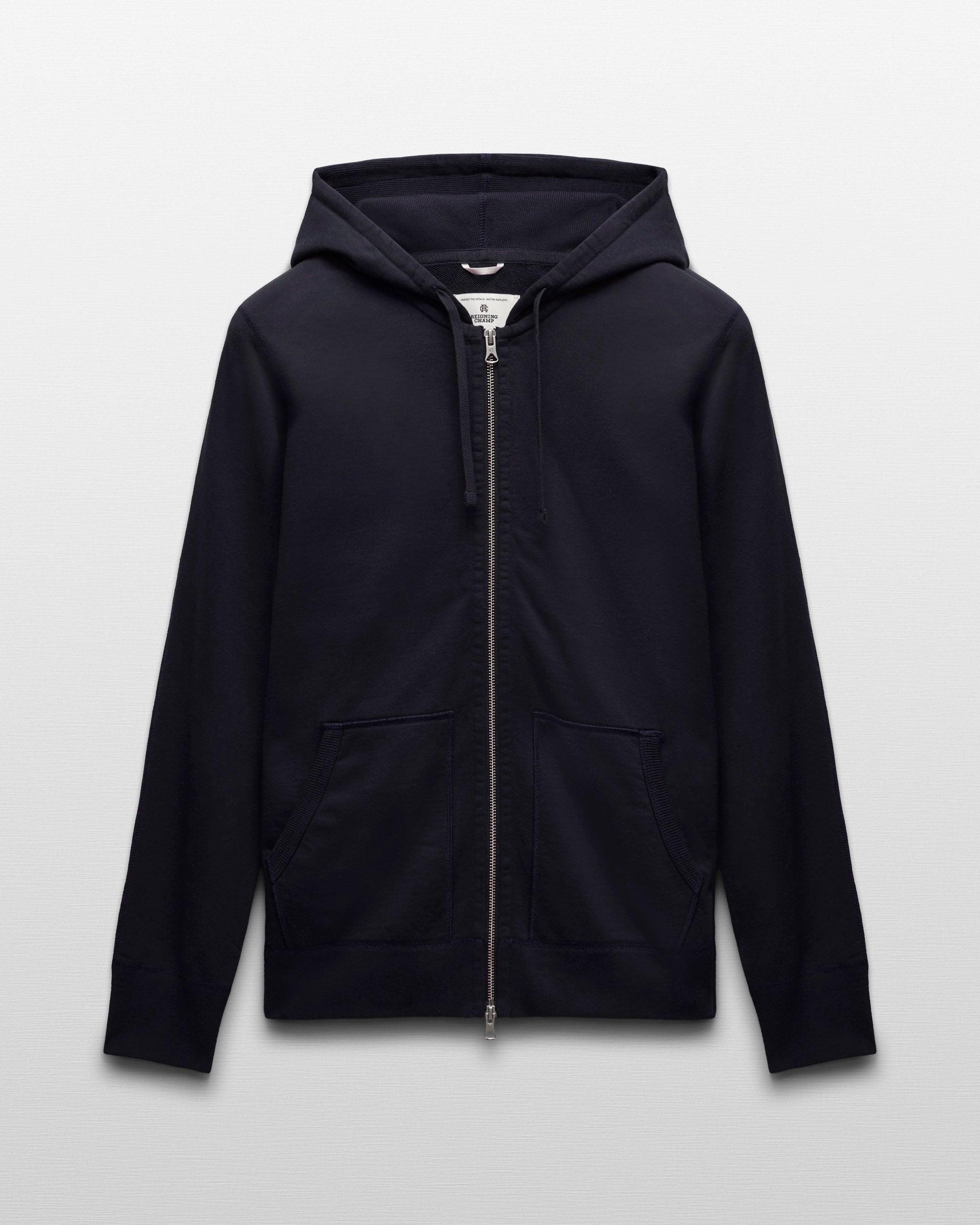 Midweight Terry Slim Zip Hoodie Male Product Image