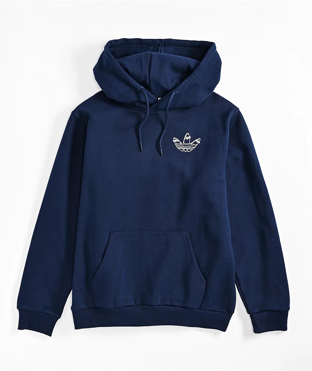 adidas x Henry Jones Navy Blue Hoodie Product Image