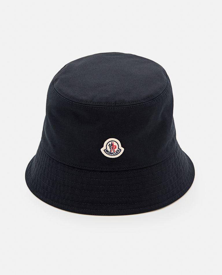 MONCLER Logo Patch Bucket Hat In Black Product Image