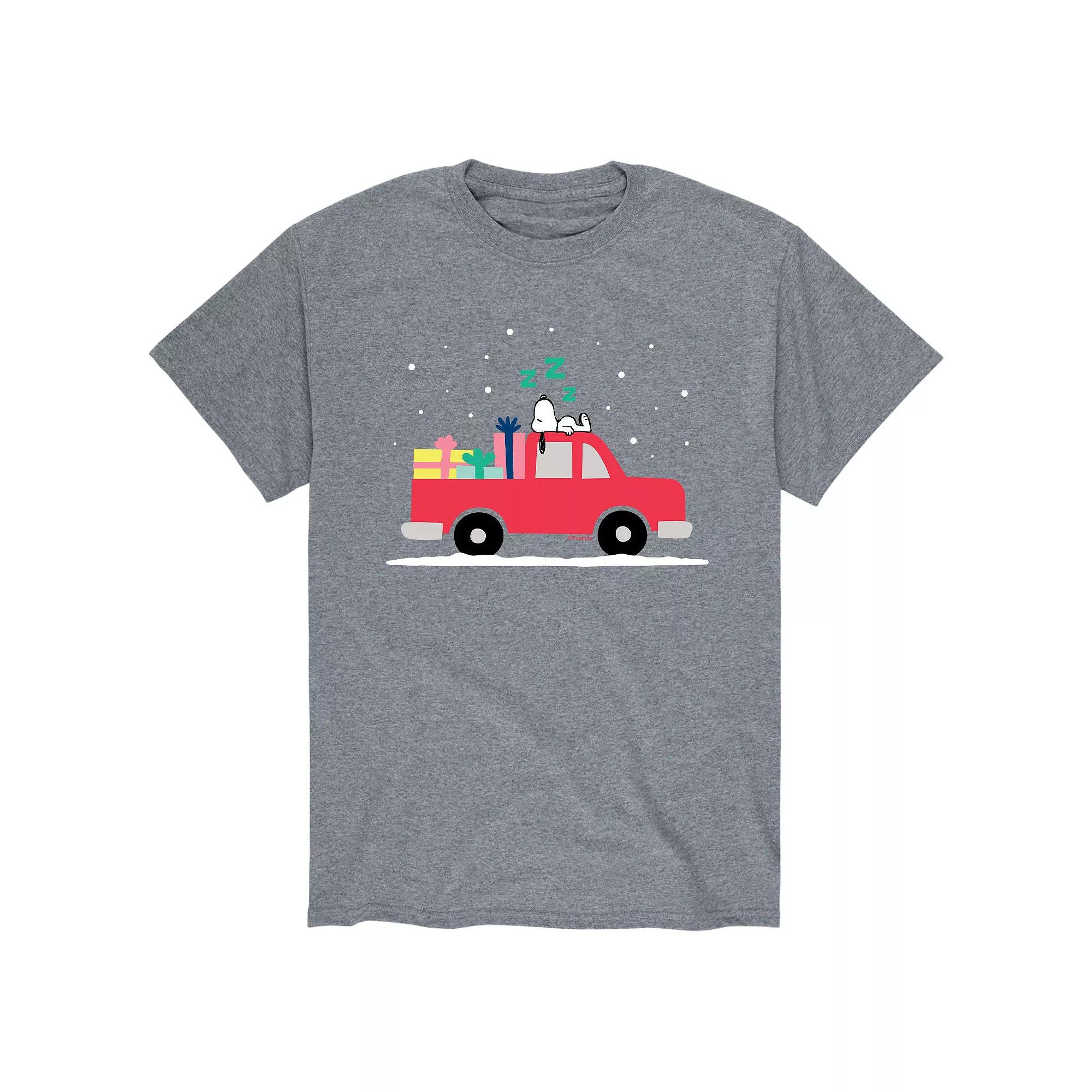 Men's Peanuts Holiday Truck Tee,  Product Image
