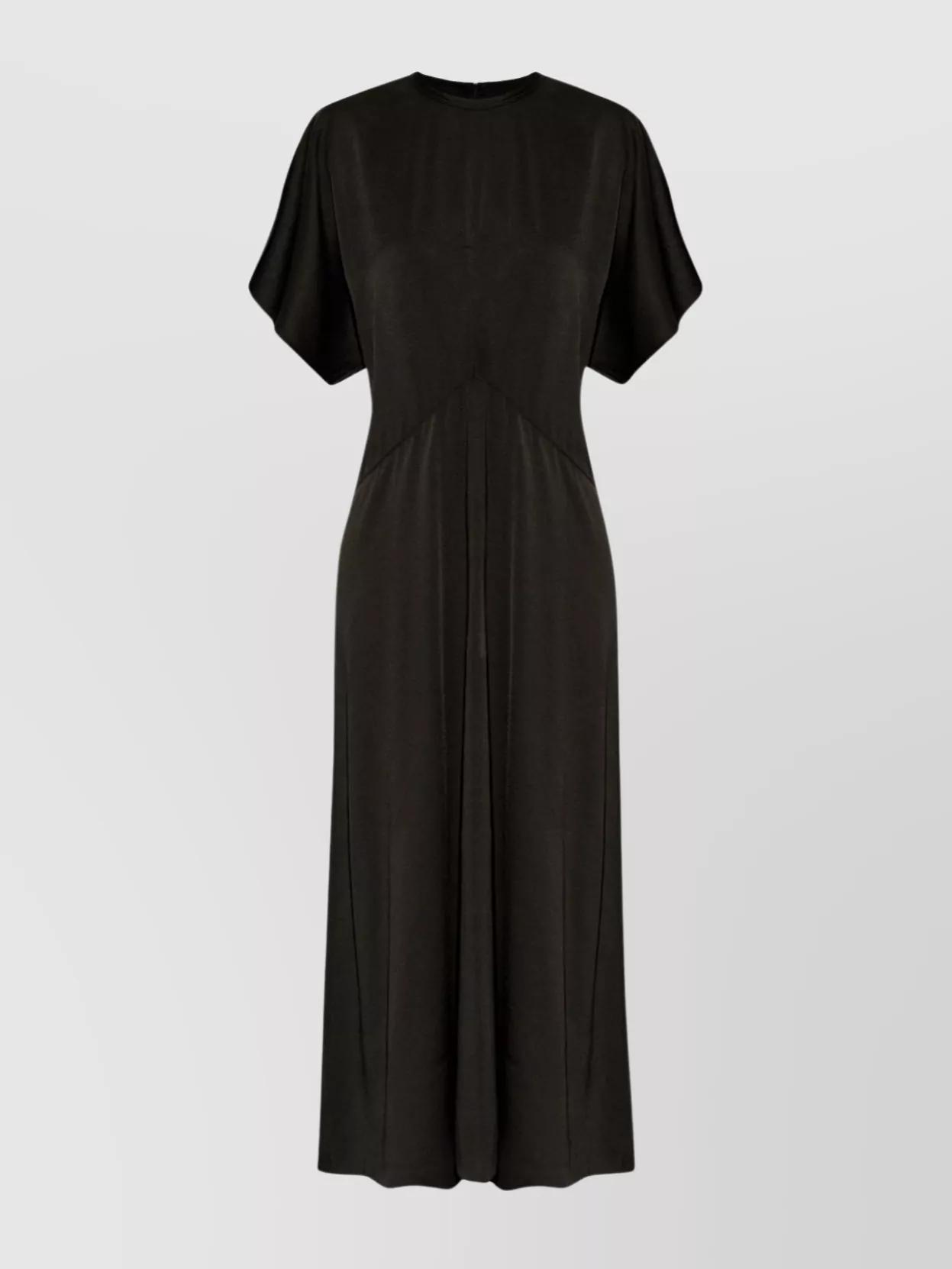 ISABEL MARANT Maxi Dress With Draped Sleeves And Fitted Waistline In Black Product Image