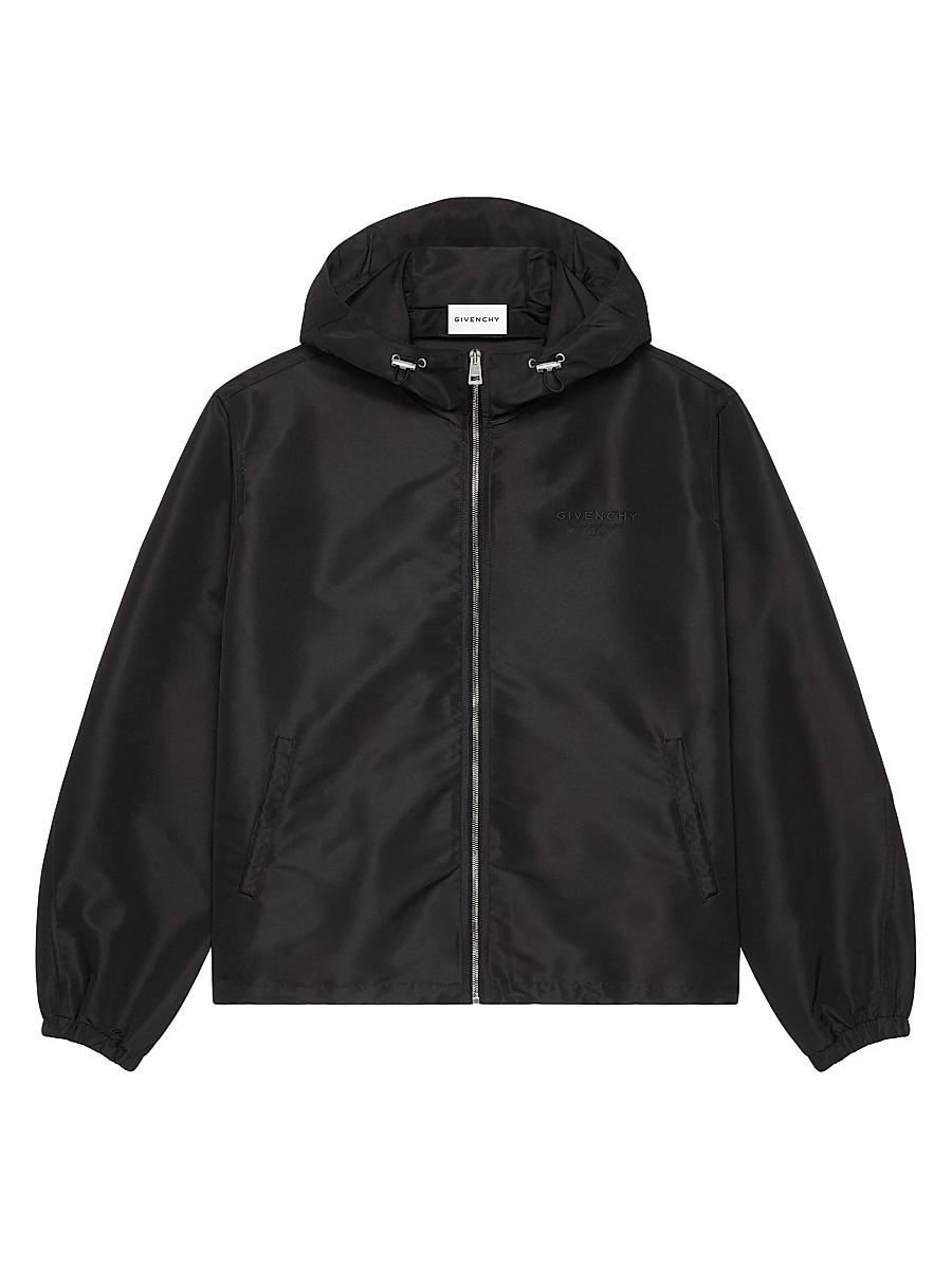 Mens Windbreaker Jacket with Stamp Print Product Image