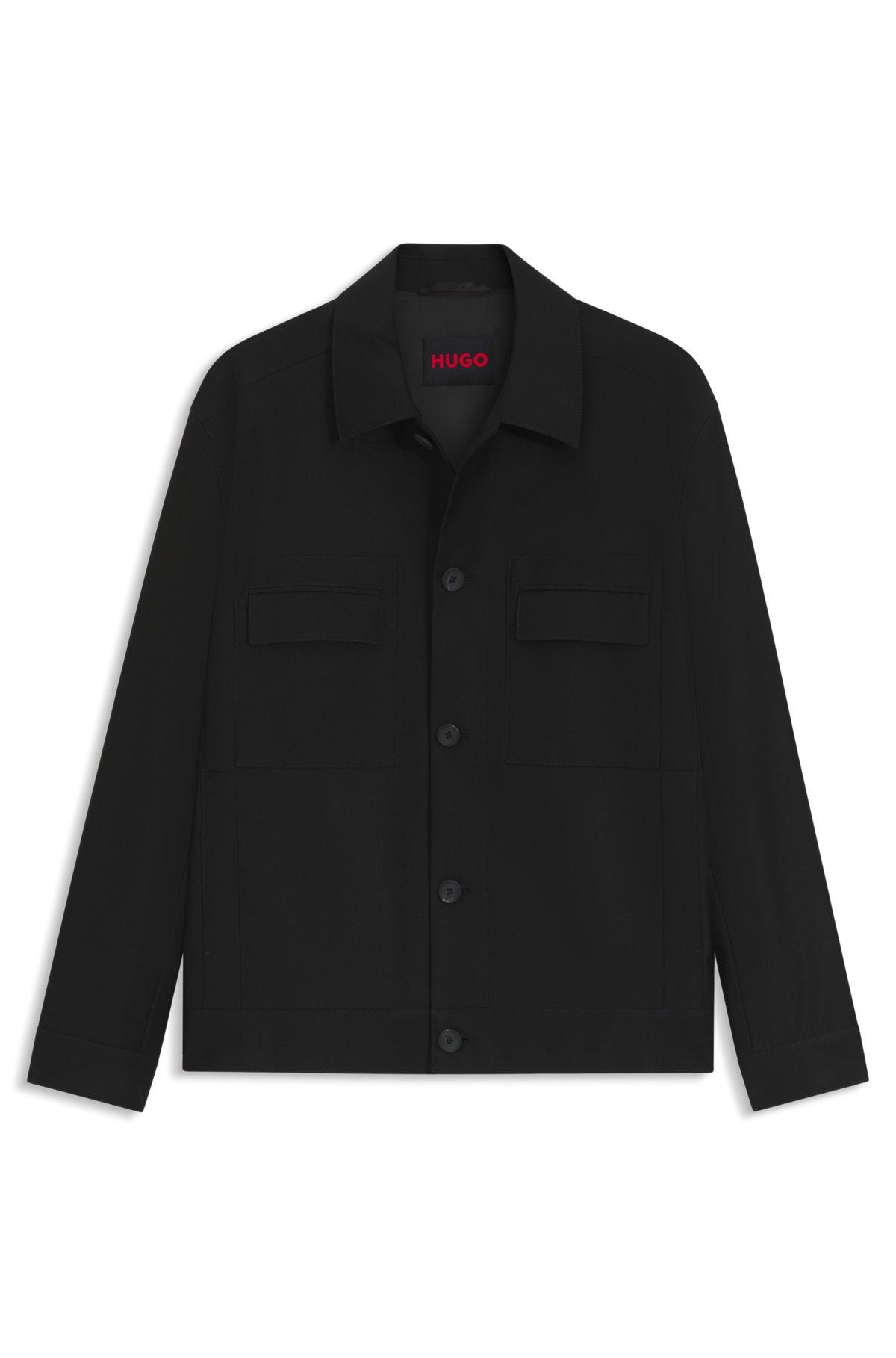 Slim-fit jacket in a virgin-wool blend Product Image