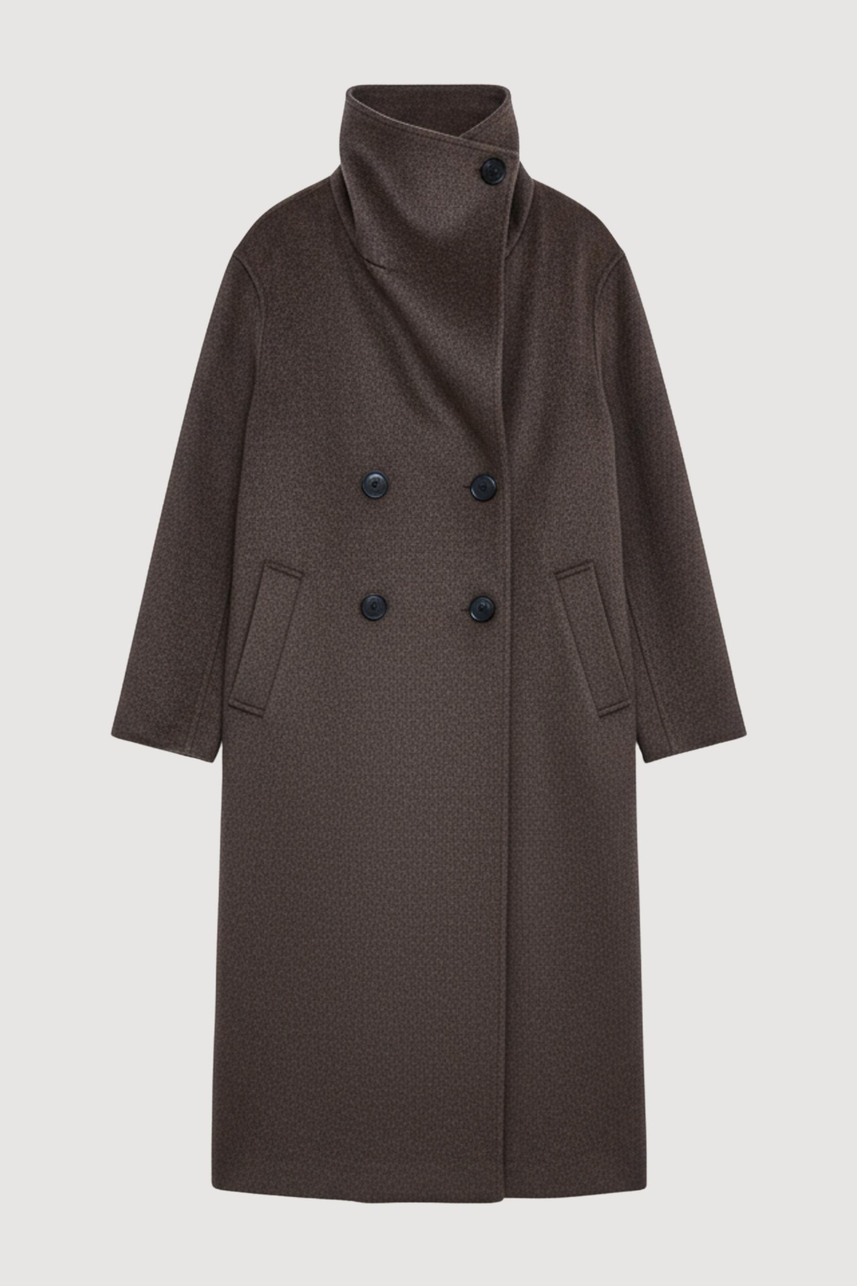 Zephra Wool-Blend Collared Maxi Coat Product Image