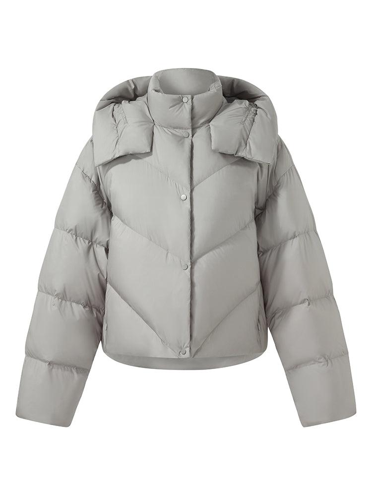 Hooded Short Goose Down Jacket Product Image