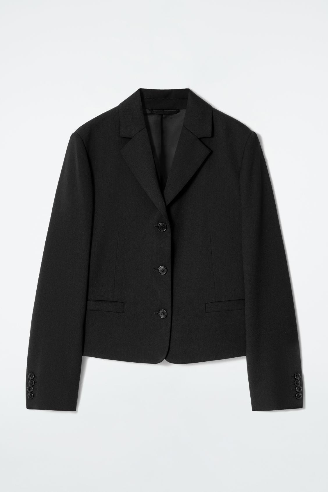 SHORT WOOL BLAZER Product Image