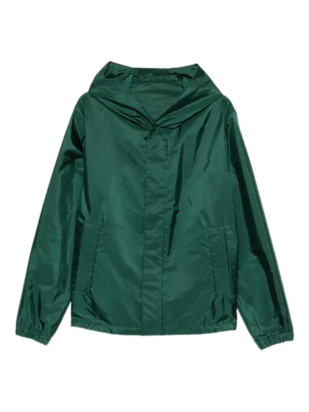MONCLER Grandans Hooded Jacket In Green Product Image
