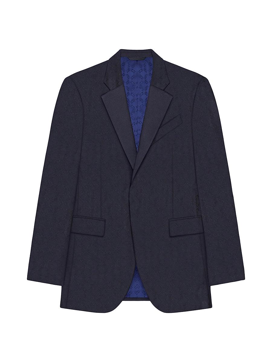 Mens Slim Fit Jacket in Monogram 72 Wool and Silk Product Image
