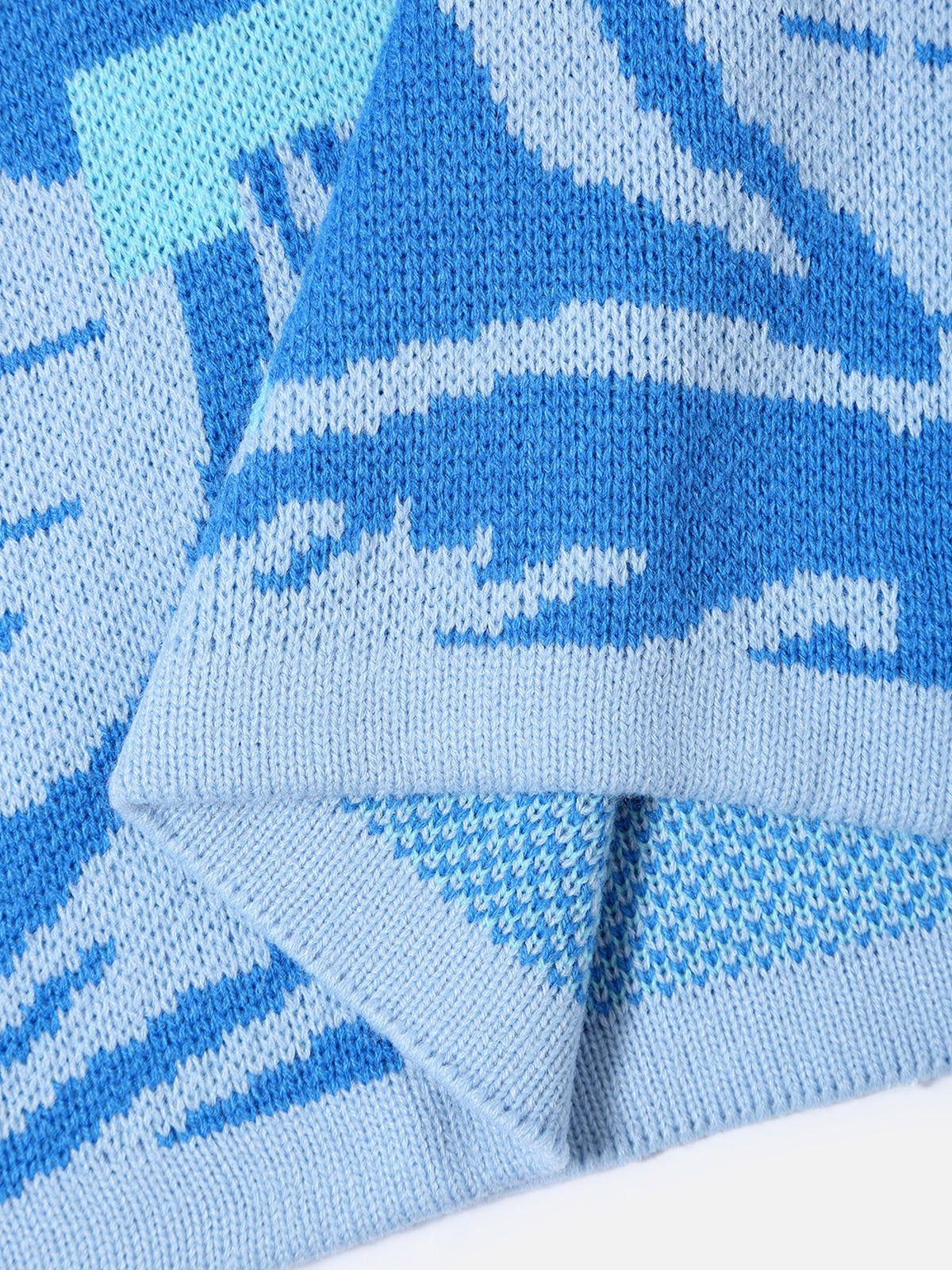 Aelfric Eden V-neck Make Waves Knit Jersey Female Product Image