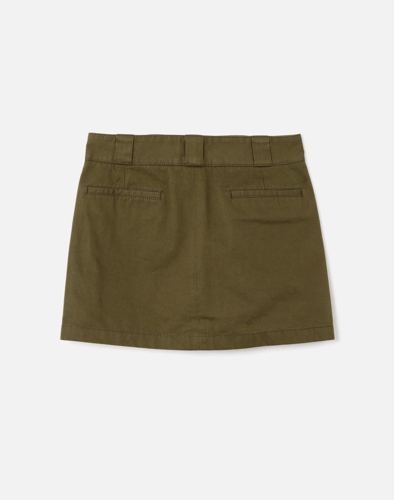 The Ollie Skirt - Army Green Product Image