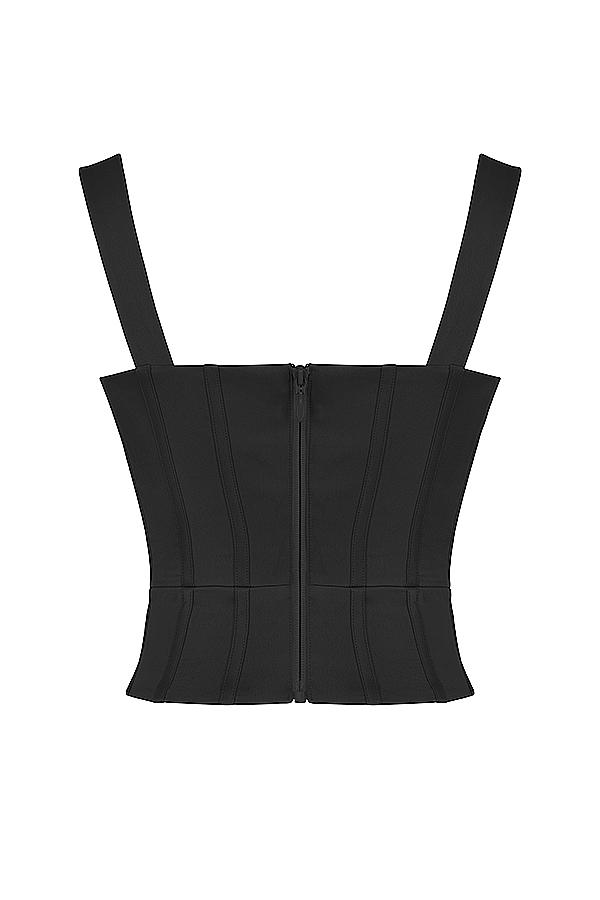 Liberty  black satin corset Product Image