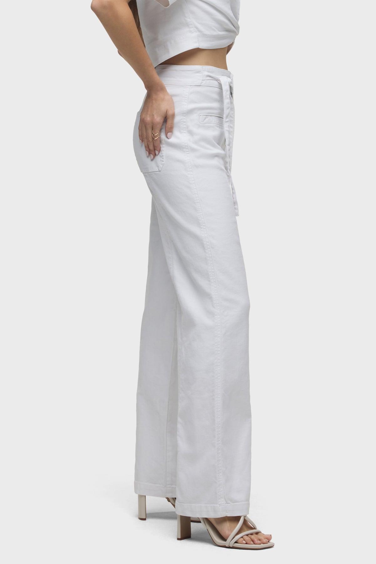 Tie Waist Pintucked Trouser Pant Female Product Image